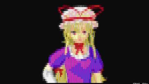 Bad Apple in cmd.exe... but in color