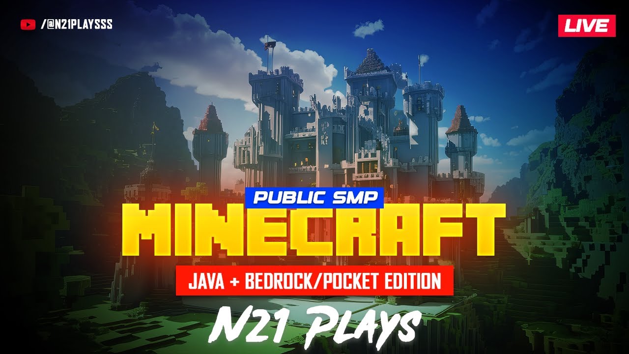 Monster SMP Live Now on N21 Plays | Join 24/7 Minecraft Public Server ...