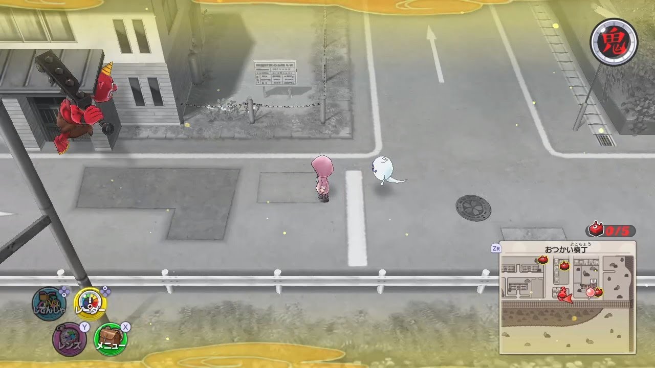 Gargaros Stuck in a Building in Shopper's Row Terror Time (Yo-kai Watch 1 for Nintendo Switch)