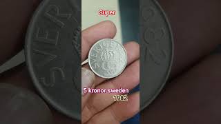 5 Kronor Sweden 1982 #youtube #youtubeshorts #coin #rare 5 Kronor Sweden 1982 #youtube #youtubeshorts #coin #rare