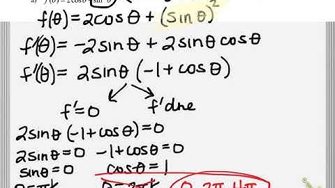 Finding Critical Numbers with Trig