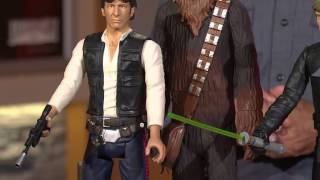 Set of Two 18" Star Wars Classic Action Figures with Rick Domeier