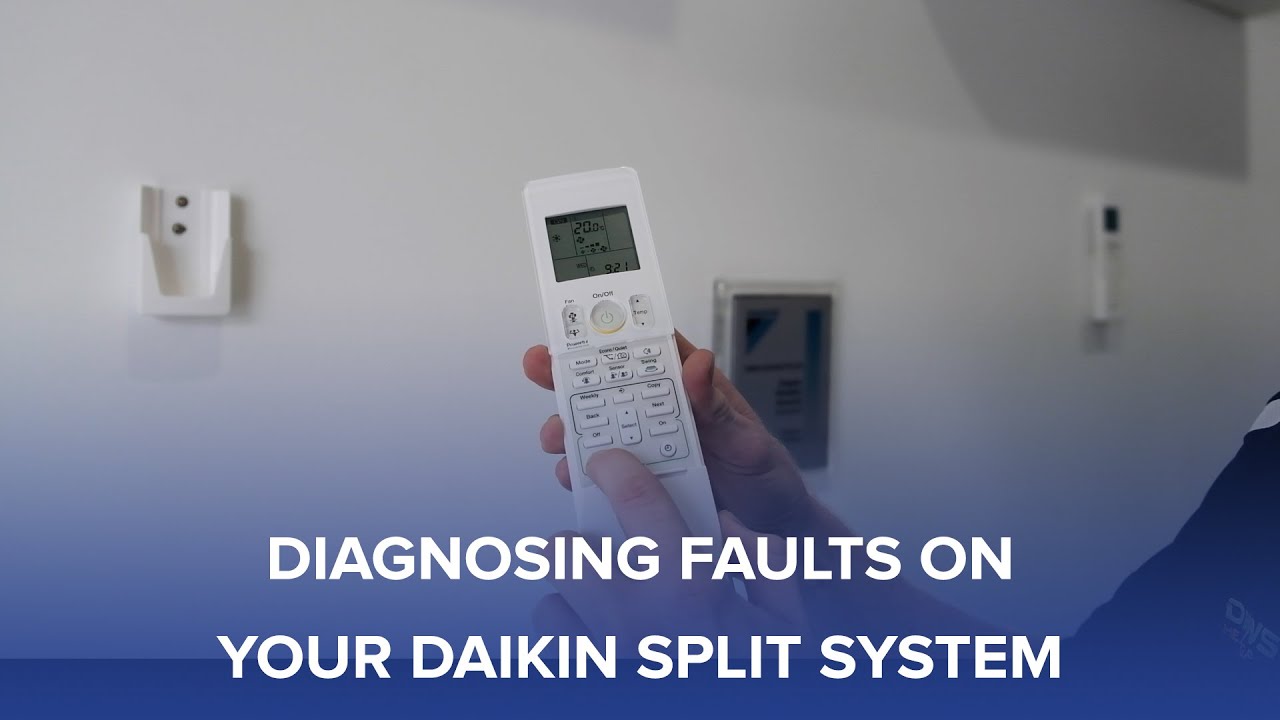How to fault find and troubleshoot Daikin air-conditioner with flashing  light - YouTube
