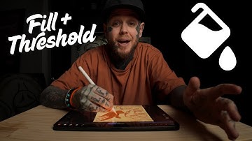 How to use Instant Fill In Procreate And Adjust The Threshold