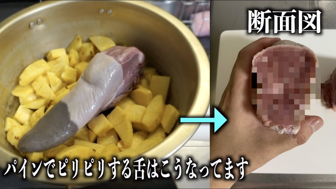 パイナップル 舌 が ピリピリ