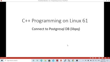 C++ Programming on Linux - Connect to Posgresql DB using libpq