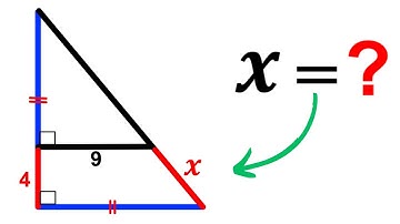 Can you find the length X? | (Triangles) | #math #maths | #geometry