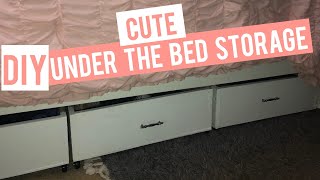 Start to Finish: DIY Under the Bed Storage Drawers with Wheels | Tommie Marie