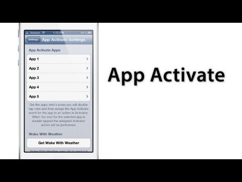 [Cydia Tweak] App Activate: Custom Activator Actions For App Icons