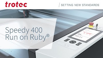 Speedy 400 Laser Engraver Run on Ruby® Laser Software