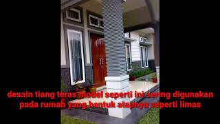 Macam- macam desain tiang teras rumah