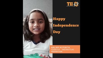 Scratch Indian Flag Animation project made by our student - Independence day special