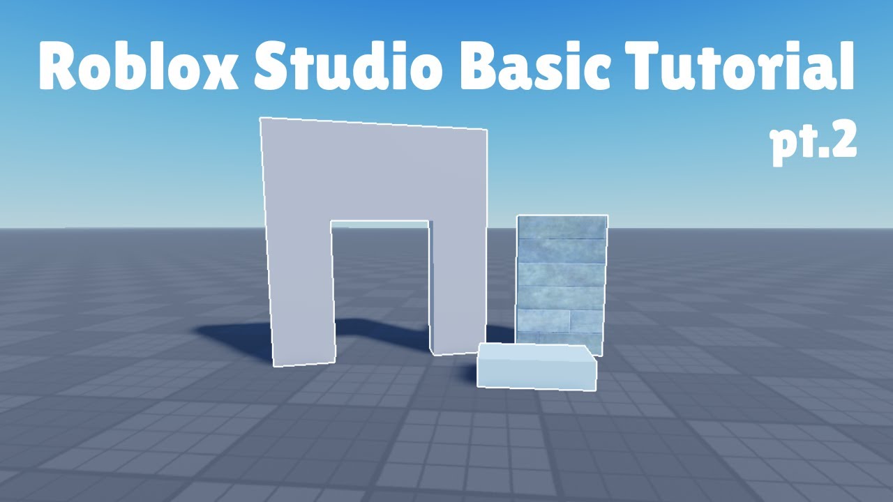 Roblox Studio Basic Tutorial (Color,Material,Union) pt.2 - YouTube