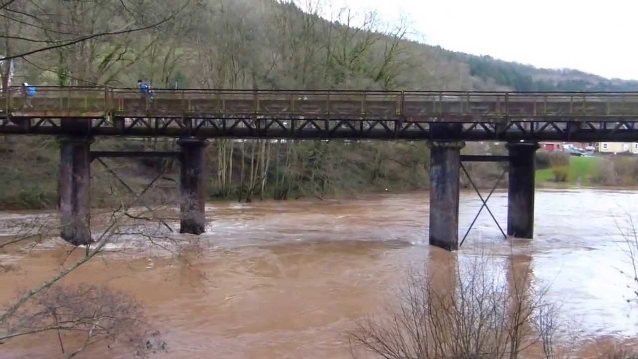 Crossing River Wye in to Lower Redbrook