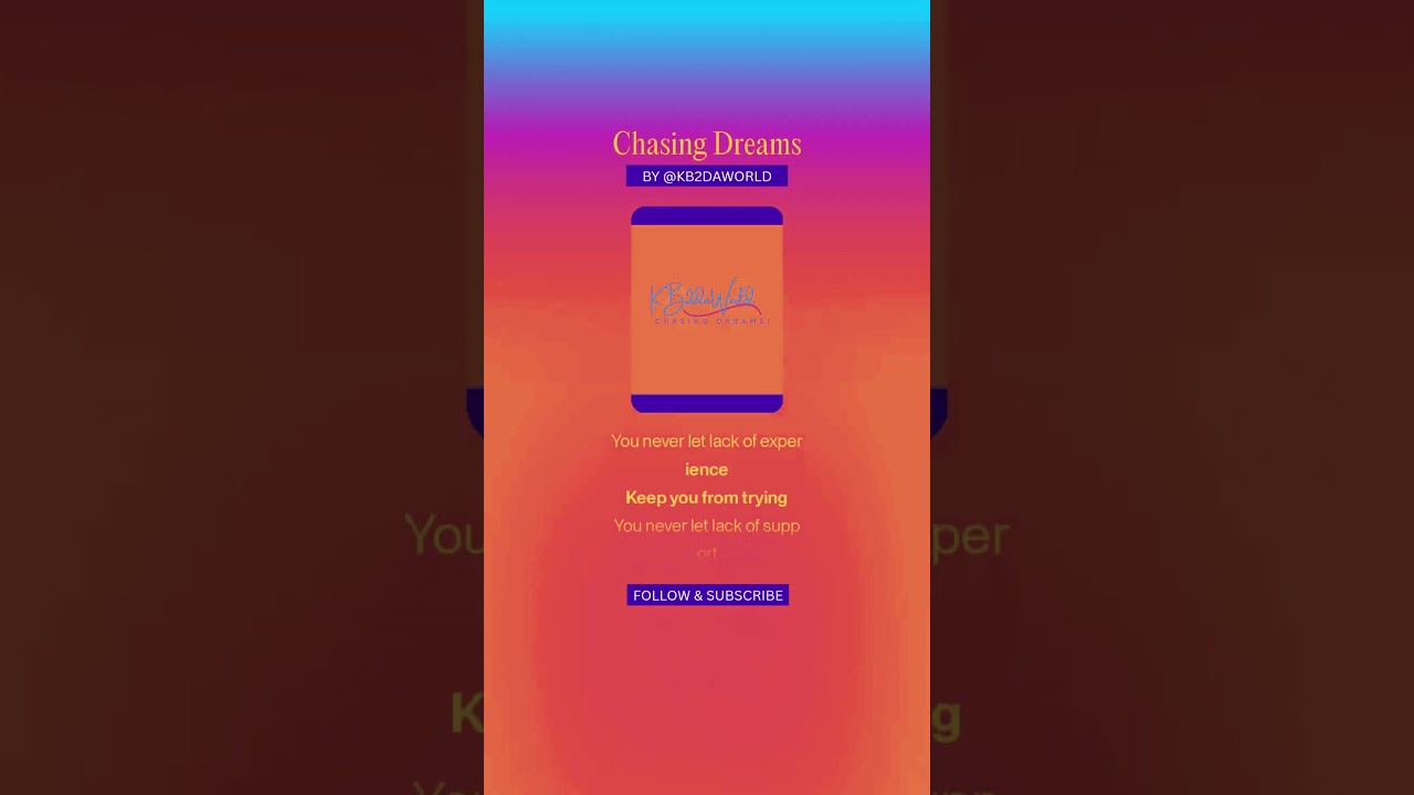 Chasing Dreams! New Music!