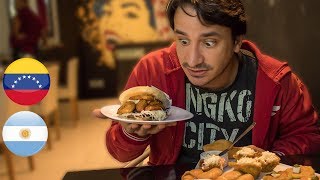 Probando COMIDA VENEZOLANA en ARGENTINA! Sera igual que en Venezuela? ft. Javier Swarz