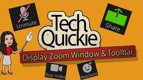 Tech Quickie: Display Zoom Windows and Toolbar