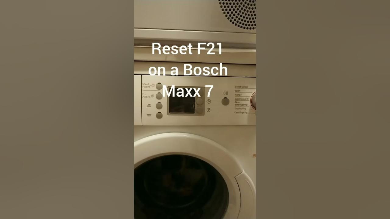 uitgehongerd landbouw vrachtauto Reset F21 Bosch Maxx 7 - YouTube