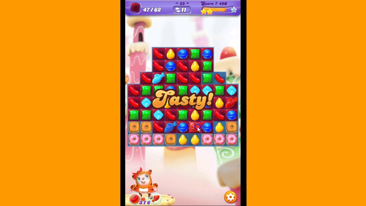 Candy Crush Friends Saga level 25 Tiffi the Tiger YouTube