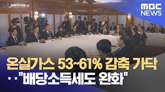 Thumbnail for 온실가스 53~61% 감축 가닥‥"배당소득세도 완화" (2025.11.10/930MBC뉴스)