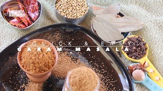 Quick And Easy Garam Masala, Recipe In Description Box
