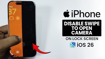[iOS 26] How to Disable Swipe to Open Camera on Lockscreen in iPhone