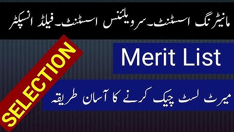 ✨ 📢 Surveillance Assistant & Monitoring Assistant Merit List 2025 – NTS Updates ✨