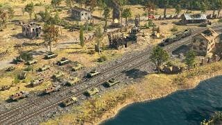 MASSIVE RAILWAY ARTILLERY EVAC - The German Campaign of this WW2 RTS Is Absolutely Brutal - New DLC!