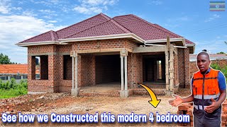 Building this modern 4 bedroom house bungalow in Gayaza | spacious