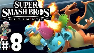 Super Smash Bros Ultimate - Pokemon Trainer Guide - Red VS Leaf - Switch Gameplay Walkthrough PART 8
