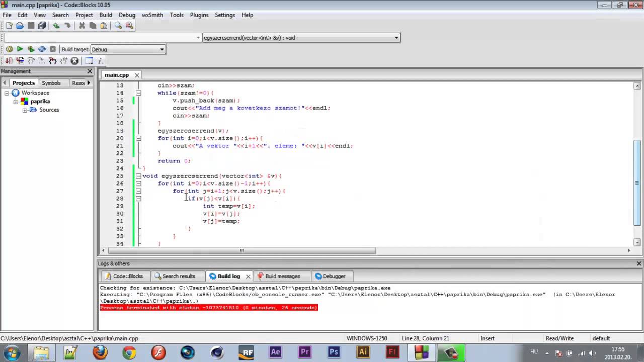 Programozási Tételek #14 - Egyszerű Cserés Rendezés Tétele - YouTube