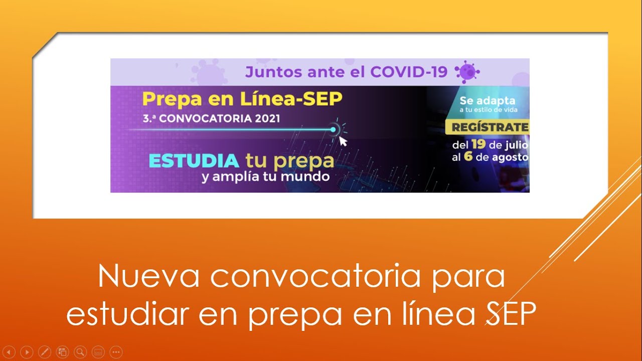 3 Convocatoria Prepa en Línea SEP 2021 - YouTube