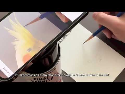Da Vinci Eye AR Art Projector App Preview for iOS and Android - video from Da Vinci Eye