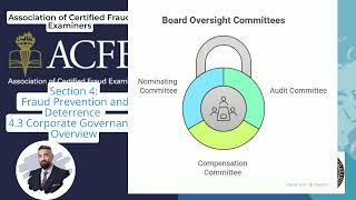 Full CFE Part 3 -- 4.3: Corporate Governance Overview | Fraud Prevention and Deterrence Update