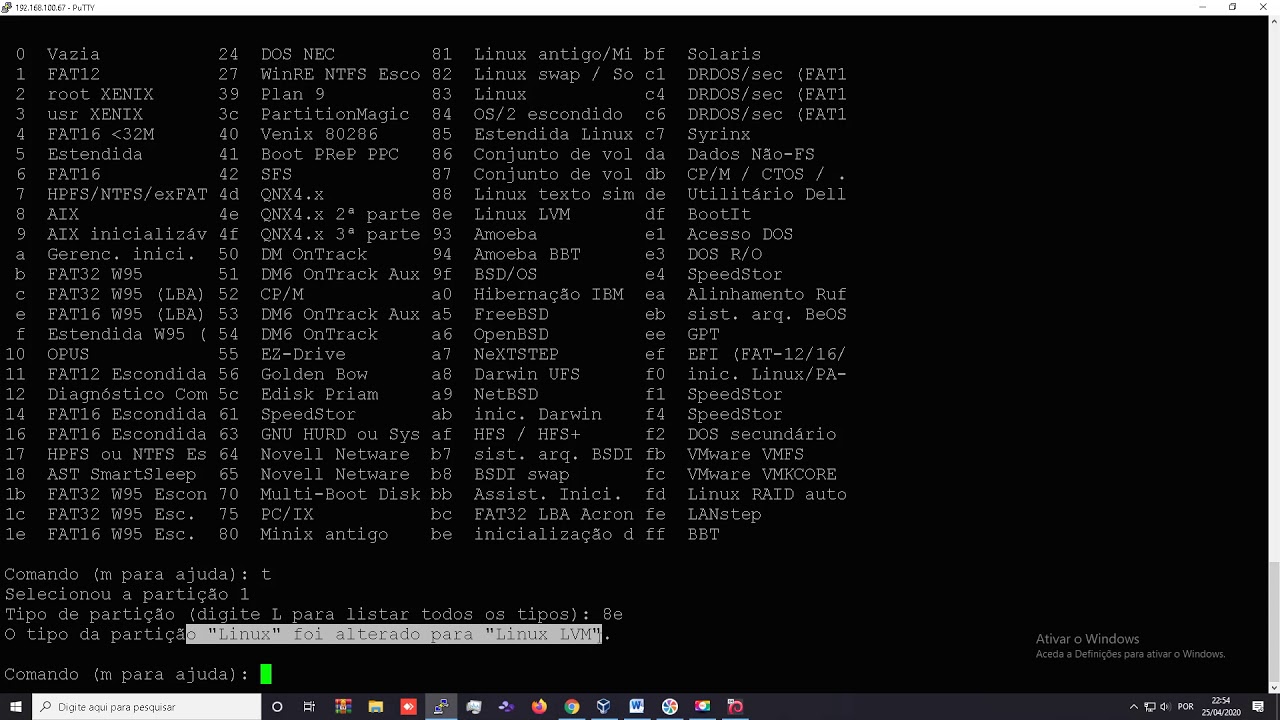 Particionando, formatando e montando disco rígido em Linux Debian.