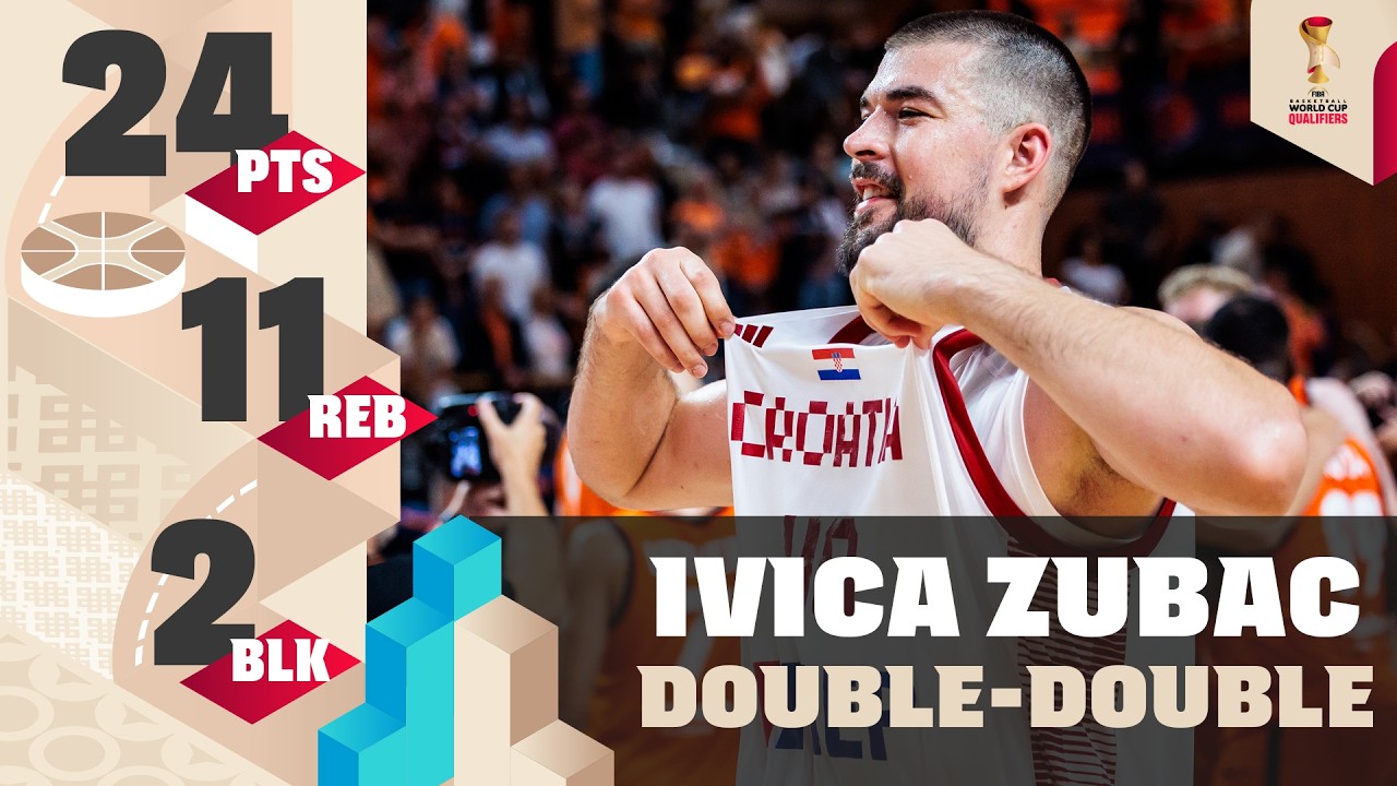 Ivica Zubac is TOO MUCH! 🤯 | 2027 #FIBAWC Qualifiers 🇳🇱 v 🇭🇷 THRILLER
