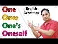 One Ones One's Oneself in English Grammar | Use of Indefinite Pronoun ONE by Spoken English Guru