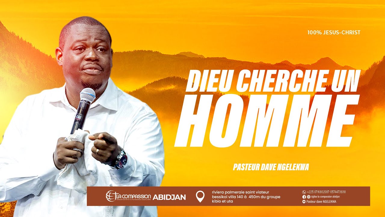 Dieu cherche un homme #pasteurdave