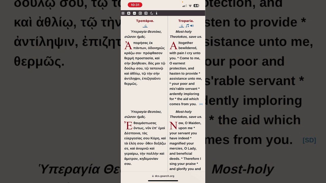 Great Paraklesis to the Most-holy Theotokos 05 "altogether bewildered"