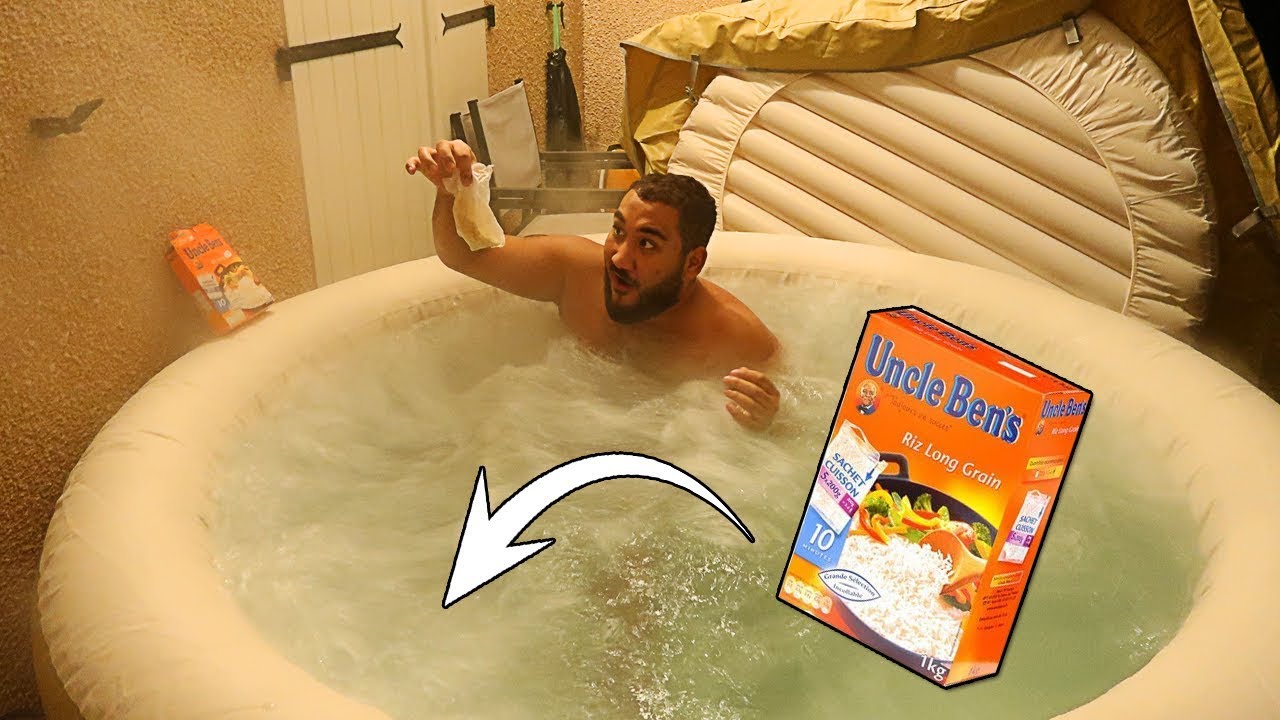 FAIRE CUIRE DU RIZ DANS UN JACUZZI ... ET LE MANGER !