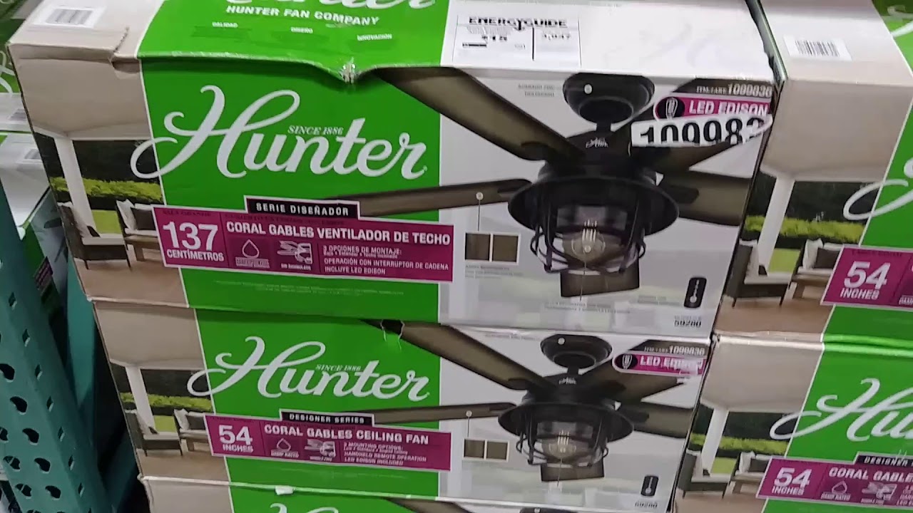 Hunter Contempo Ceiling Fan Hunter Coral Gables Ceiling Fan And Urbana White And Brushed Nickel Fan Youtube