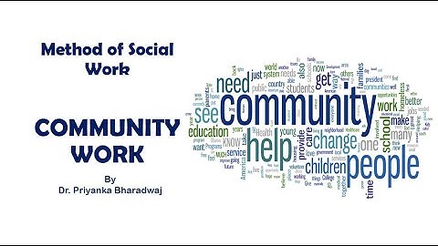 Community Work: Method of Social Work #communitywork #community #drpriyanka #BSW #MSW #UGC-NET