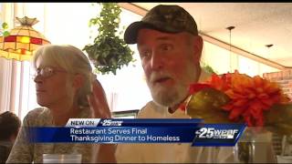 Restaurant serves final Thanksgiving dinner to homeless