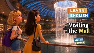 Learn English Conversation - Visiting Luxury Mall on Vacation (practice, speak, repeat...)