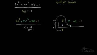 القسمة التركيبية