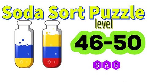 Soda Sort Puzzle Color Water Game level 46 47 48 49 50