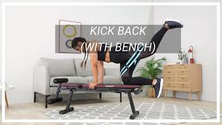 Kick Back With Bench With Glute Band - Corength