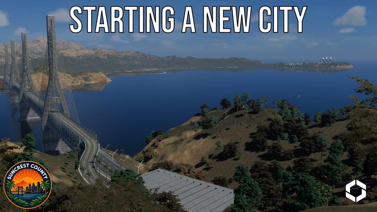 Строительство фундамента нового города — округ Санкрест | Cities Skylines 2