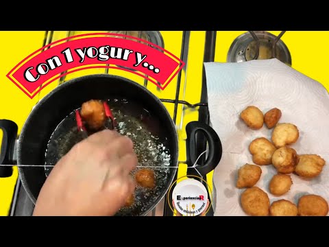 🔴Con 1 YOGUR yogur | BUÑUELOS de VIENTO - Receta economica