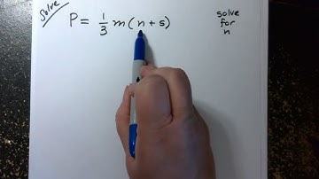 Math 1111 Solving Literal Equations (1.3)